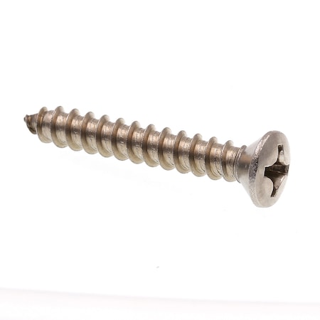 Prime-Line Sheet Metal Screw Self-Tap Oval Head Phil Dr No. 12 X 1-1/2in 18-8 Stainless Steel 25PK 9023481